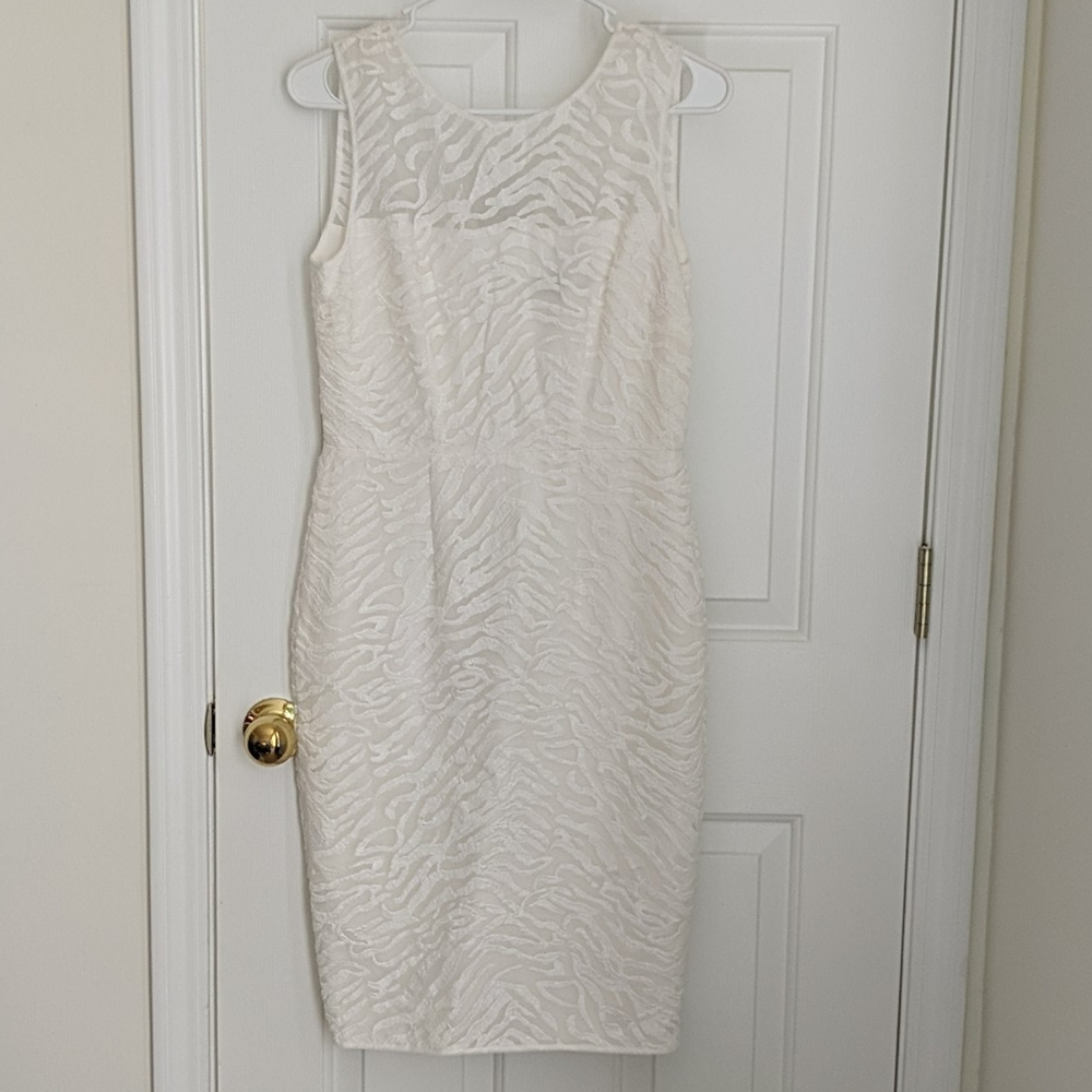 White BCBG dress